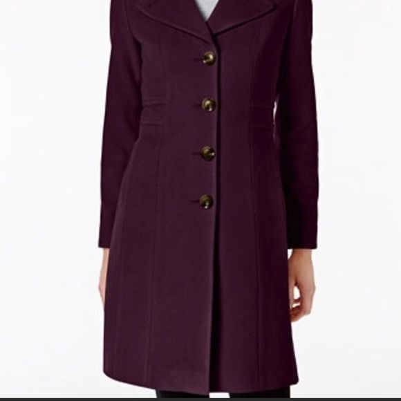 anne klein wool cashmere blend coat